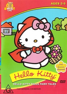Hello Kitty Tells Fairy Tales Dvd 5 Episodes Genuine Region 4 Aust. New/sealed • $20