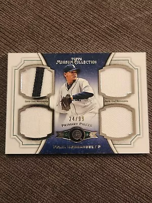 2012 Topps Museum Collection Primary Pieces Quad Relics Felix Hernandez/99 • $12.99