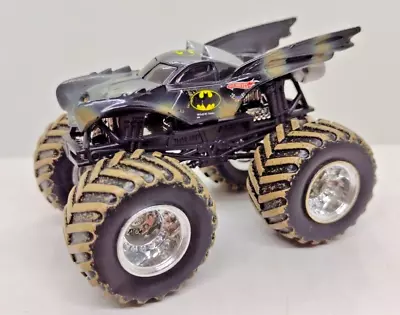 Hot Wheels Monster Jam Truck Batman 2 Time Racing Champion 1:64 Batmobile Muddy • $24.99