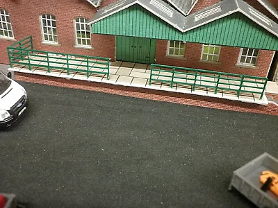 3D Printed OO GAUGE 1/76th Scale Metal Safety Railings For Model Railway Layout  • £4.99