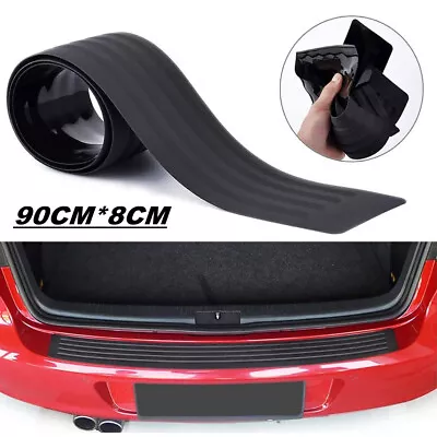 90cm Car Rear Bumper Protector Sill Scuff Plate Cover Trim Car Accessories Black • $13.89