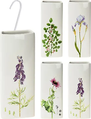 £7.49 • Buy 2 X Floral White Ceramic Radiator Hanging Humidifiers Dry Air Humidity Control