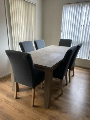 $550 • Buy Large Extendable Table With 6 Soft Chairs - Used Condition