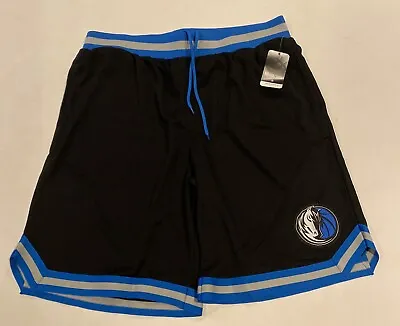 NBA Dallas Mavericks Basketball Shorts Mens XL Black Blue Ultra Game W/Pockets • $23.96