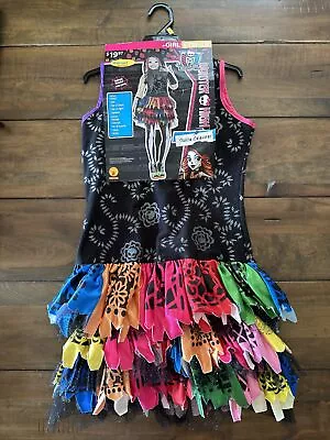 Monster High Dress Kids Large 10-12 Costume Skelita (Dress Only) • $11