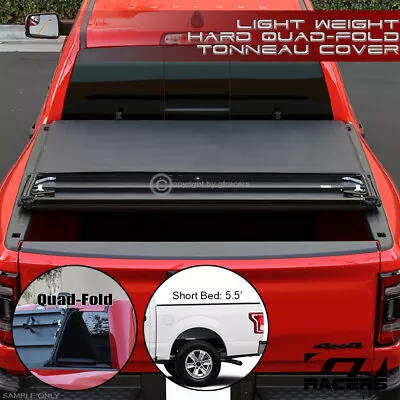 For 2015-2023 Ford F150 5.5'/66  Bed Lightweight Quad 4-Fold Hard Tonneau Cover • $292