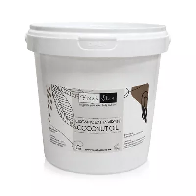 Organic Extra Virgin Coconut Oil 1KG - 100% Pure Raw & Cold Pressed (1000g) • £9.85