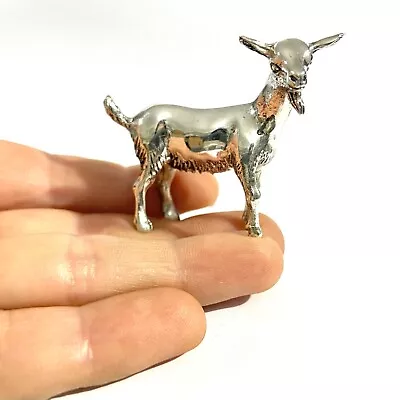 Vintage Sterling Silver  Goat  Miniature   Hallmarked Italian Figurine • £69.60