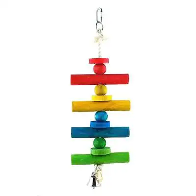 Liberta Parrot Essentials Colourful Log Bead Climb Bird Toy • £6.95