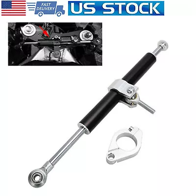 330mm Motorcycle Aluminum Steering Damper Stabilizer Linear Universal • $32.22