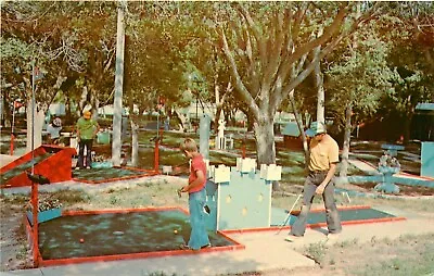 VIntage Postcard Shady Greens Miniature Golf Course Fort Stockton TX Unposted • $8.49
