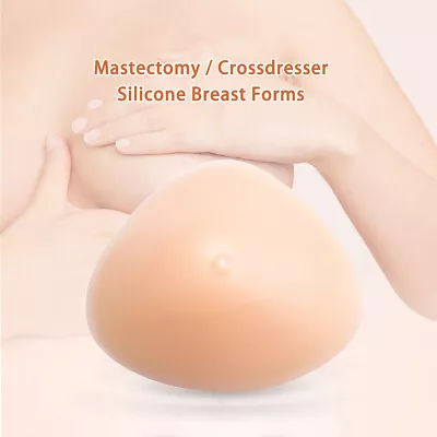 Triangle Silicone Breast Forms Mastectomy False Bra Enhancers Prosthesis Boobs • $36.99