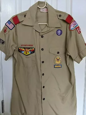 1994 BSA Men's M Scout Shirt With RARE OA ECKALE YAKANEN & SUNNYLAND Council CSP • $59.99