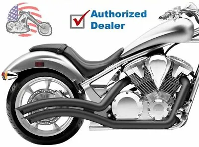 Cobra Black Speedster Swept Exhaust Pipes 2010-2016 Honda Fury Stateline Sabre • $829.95