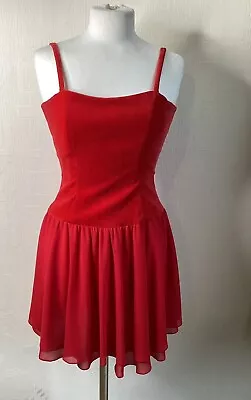 Vintage Moschino Cheap And Chic Red Bodice Dress • $200