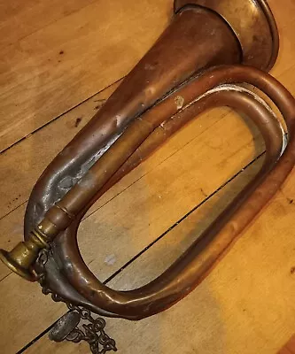 Vintage Copper And Brass Military Style Bugle • $49.99