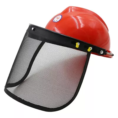 Chainsaw  Helmet Mask Head Protector With Mesh Visor For Trimming • £13.07