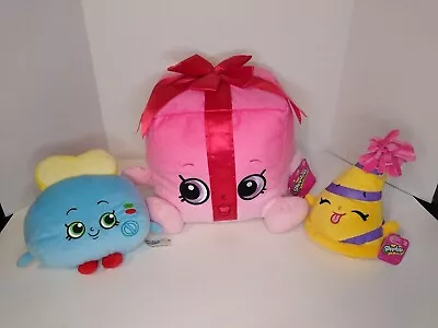 Moose Shopkins Plush Lot! Set Of 3 - Miss Pressy Marty Party Hat & Toasty Pop • $15.50