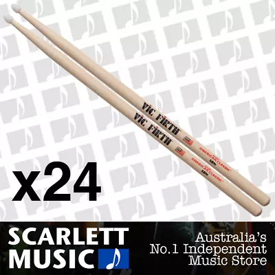 $499 • Buy 24x Vic Firth American Classic 5BN Nylon Tip Drumsticks ( 5B / 5-B Drum Sticks )