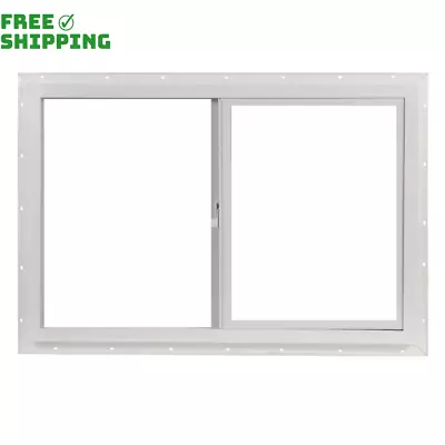 Windows 35.5  X 23.5  Double-Pane Single Vinyl Slider Window Left-Hand Tools New • $137.29