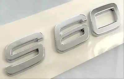 Chrome S60 Fit Volvo S60 Rear Trunk Nameplate Emblem Badge Letters Number • $24.99