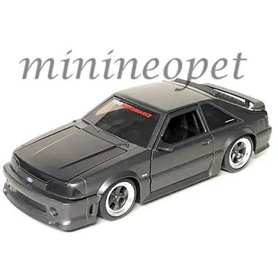 Jada 33605 Bigtime Muscle 1989 Ford Mustang Gt 1/24 Diecast Model Matte Black • $18.90