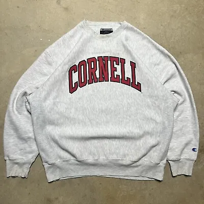 Vintage Cornell University Ivy Champion Reverse Weave Sweatshirt Size XL • $49.99