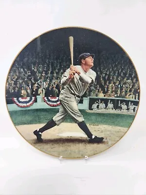 Delphi Legends Of Baseball Babe Ruth Called Shot 8.25  Porcelain Plate COA BUF • $15.99