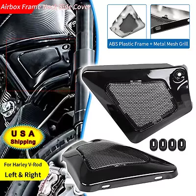 Black Airbox Frame Neck Side Intake Covers Fairing For Harley V-Rod Muscle VRSCF • $30.98