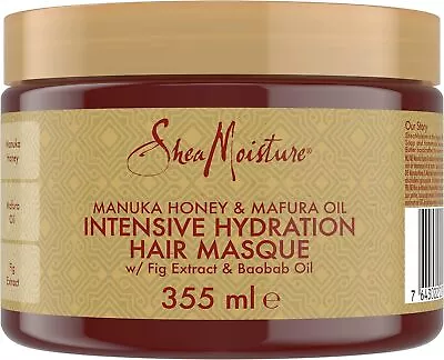 SHEA MOISTURE Manuka Honey & Mafura Oil Intensive Hydration Hair Mask 355 Ml • £11.96