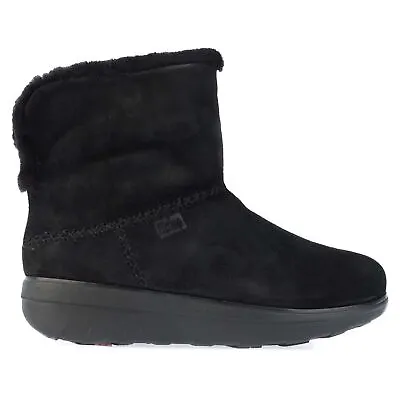 £79.94 • Buy Women's Fit Flop Mukluk Shearling-Lined Suede Ankle Boots In Black