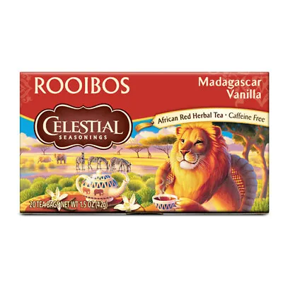 Celestial Seasoning - Rooibos Madagascar Vanilla - 20 Tea Bags • $18.95