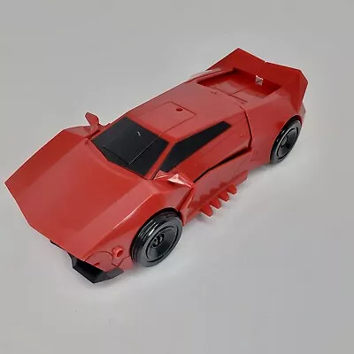 2015 9  Transformers Red Talking Lamborghini Power Surge Sideswipe Lambo Robot  • $9.97