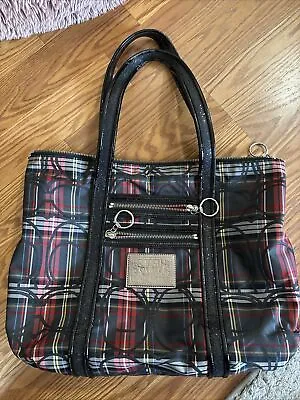 Coach Poppy 14360 Women's Tartan Plaid Everyday Essential Tote Bag Handbag  • $30