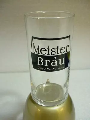 Vintage Meister Brau Beer Glass 4 5/8   The Master Brew  • $12.66