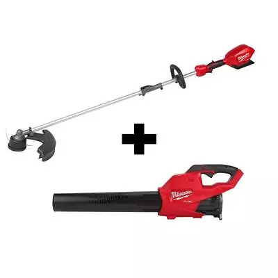 Milwaukee QUIK-LOK String Trimmer + Leaf Blower 18V Li-Ion Brushless (2-Tool) • $377.33