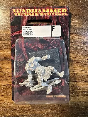 Warhammer Fantasy Chaos Troll 2 Metal OOP New Blister • $21.99