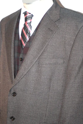 $49.99 • Buy SADDLEBRED Mens Sport Coat BROWN GRAY TIC CLASSIC FIT COTTON 50R 50 E60