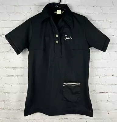 Vintage Casual Sportswear Bowling Shirt Womens Short Sleeve “Sue” Size Small • $49.98