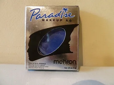 Mehron Paradise AQ Make Up Dk Blue Face Body Paint Party 7g Refill K30A8 • £5.99