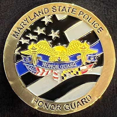 Maryland State Police Honor Guard Challenge Coin • $26.99