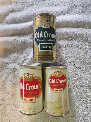 Old Crown Vintage Steel Beer Cans Lot EMPTY Peter Hand Chicago • $0.29