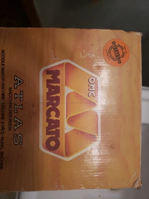 $24.50 • Buy Marcato Atlas Pasta Maker Model 150 Deluxe Hand Crank Machine Made Italy *NOTES