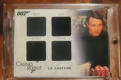 2008 James Bond Motion QC01 Le Chiffre Quad Costume Card LOW# 014/275 Casino Roy • £212.41