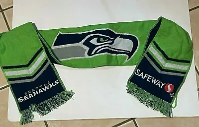 $10.95 • Buy NFL Seattle Seahawks Scarf Knit Football Winter Neck Safeway Green Blue