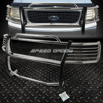 For 99-03 Expedition F150 F250 2wd Chrome S.steel Front Bumper Brush Grill Guard • $309.88