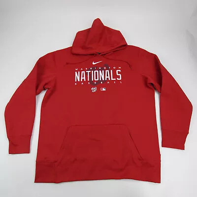 Washington Nationals Nike MLB Authentic Therma-Fit Sweatshirt Men's Red Used • $48.74