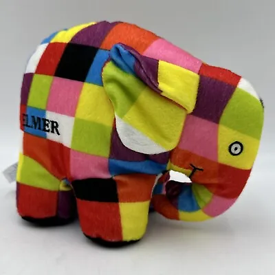 Elmer Patchwork Elephant Plush 6 Inch David McKee 2007 Kids Preferred Stuffed • $12.73