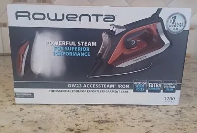 £81.18 • Buy Rowenta DW23 Accessteam Steam Iron 1700 Watts Durable Soleplate Orange 