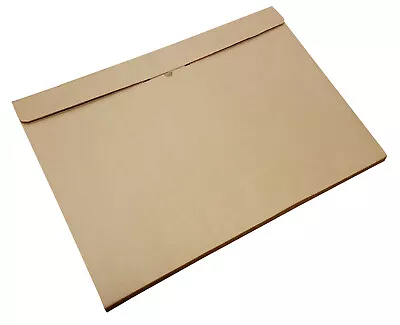 A1 Brown Cardboard Folders Wraps Boxes For Posters Artwork Coursework • £166